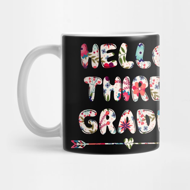 Floral Hello Third 3rd grade team teacher student back to school by kateeleone97023